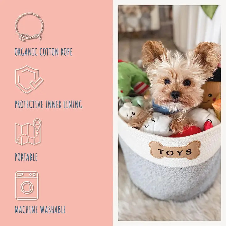 Dogs Toy Basket
