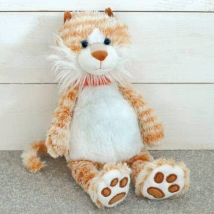 Snuggly Premium Plush Baby Soft Toy Ginger Cat - 20cm