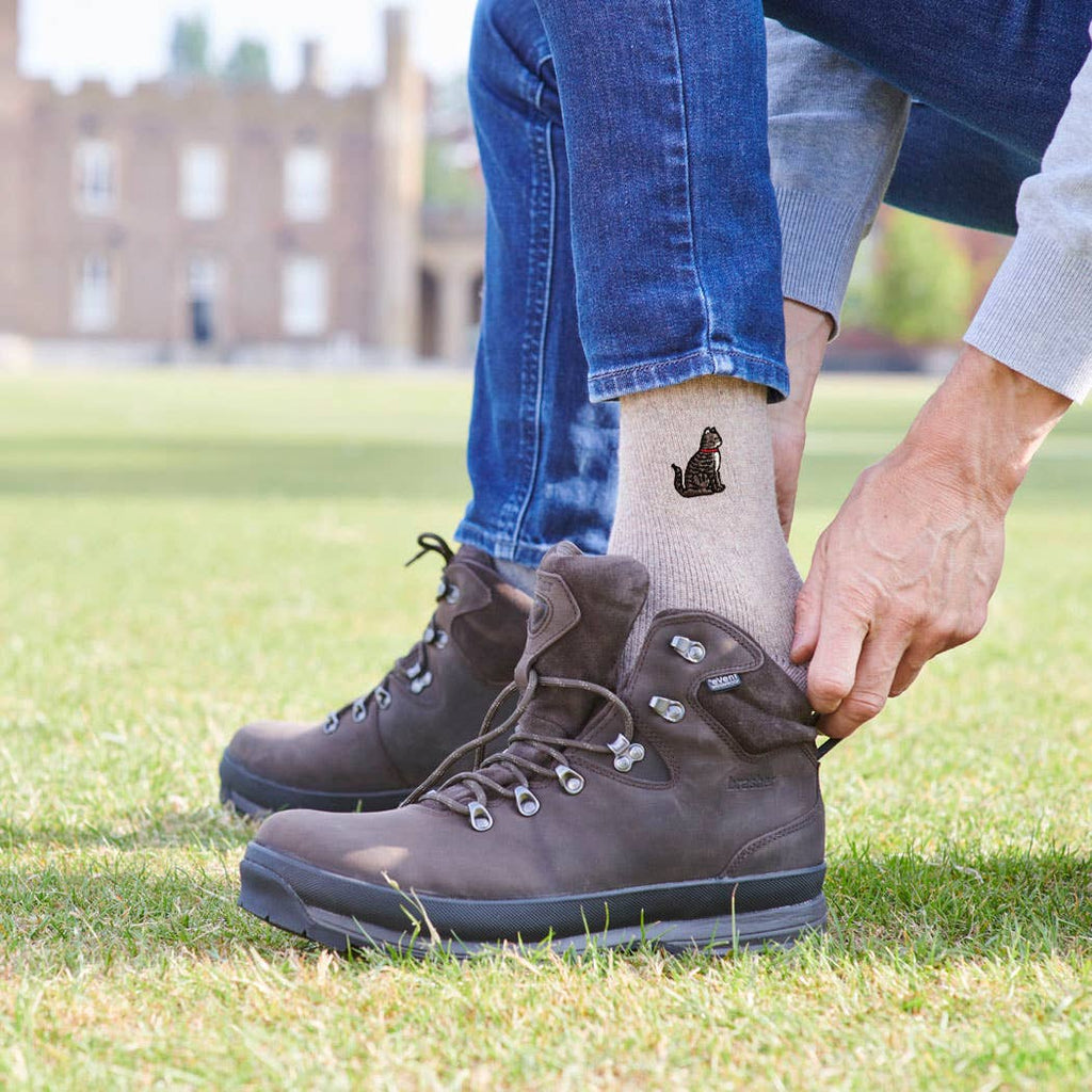 Tabby Cat Wool Socks