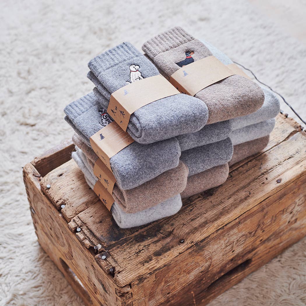 Dog Walking Socks - Cockapoo / Labradoodle (Apricot)