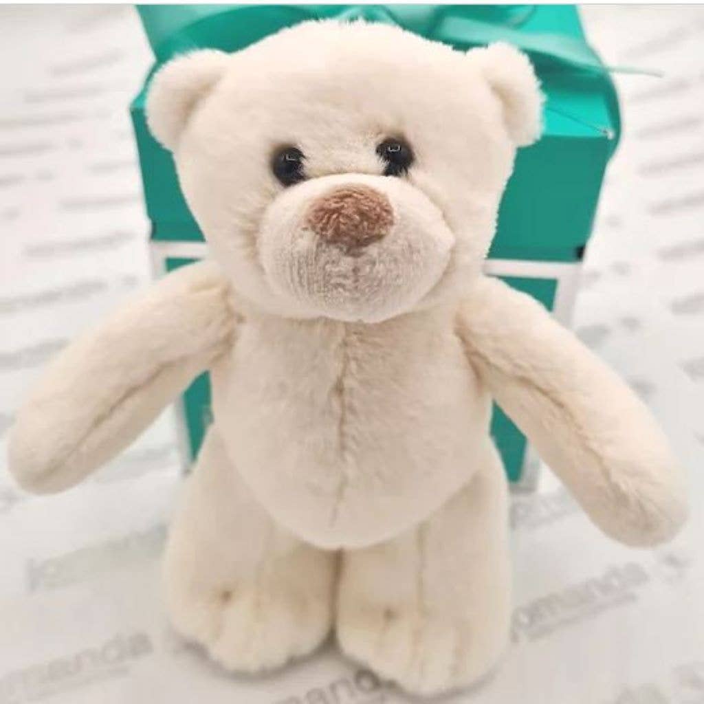Bear Soft Toy Plush Stuffed Baby Cream - 13cm Premium Plush