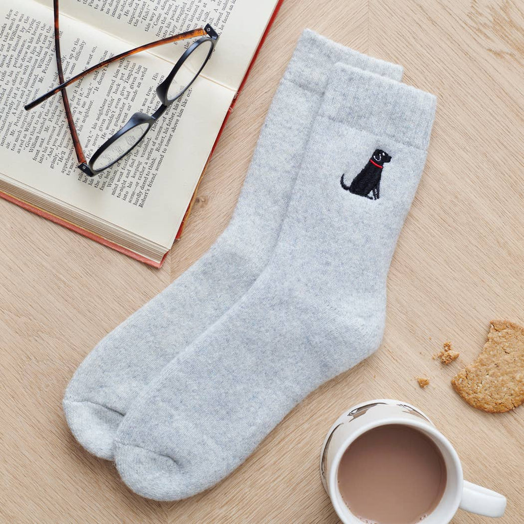 Dog Walking socks - Black Labrador