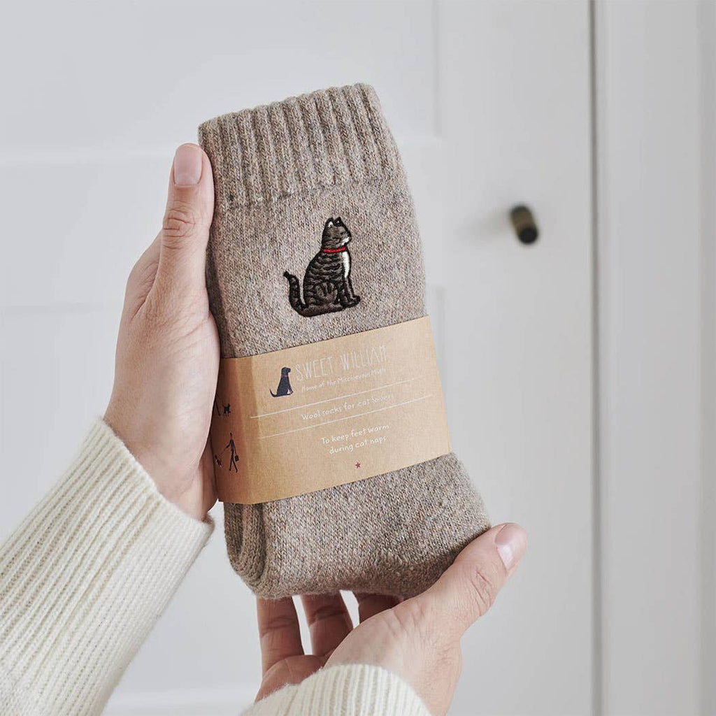 Tabby Cat Wool Socks