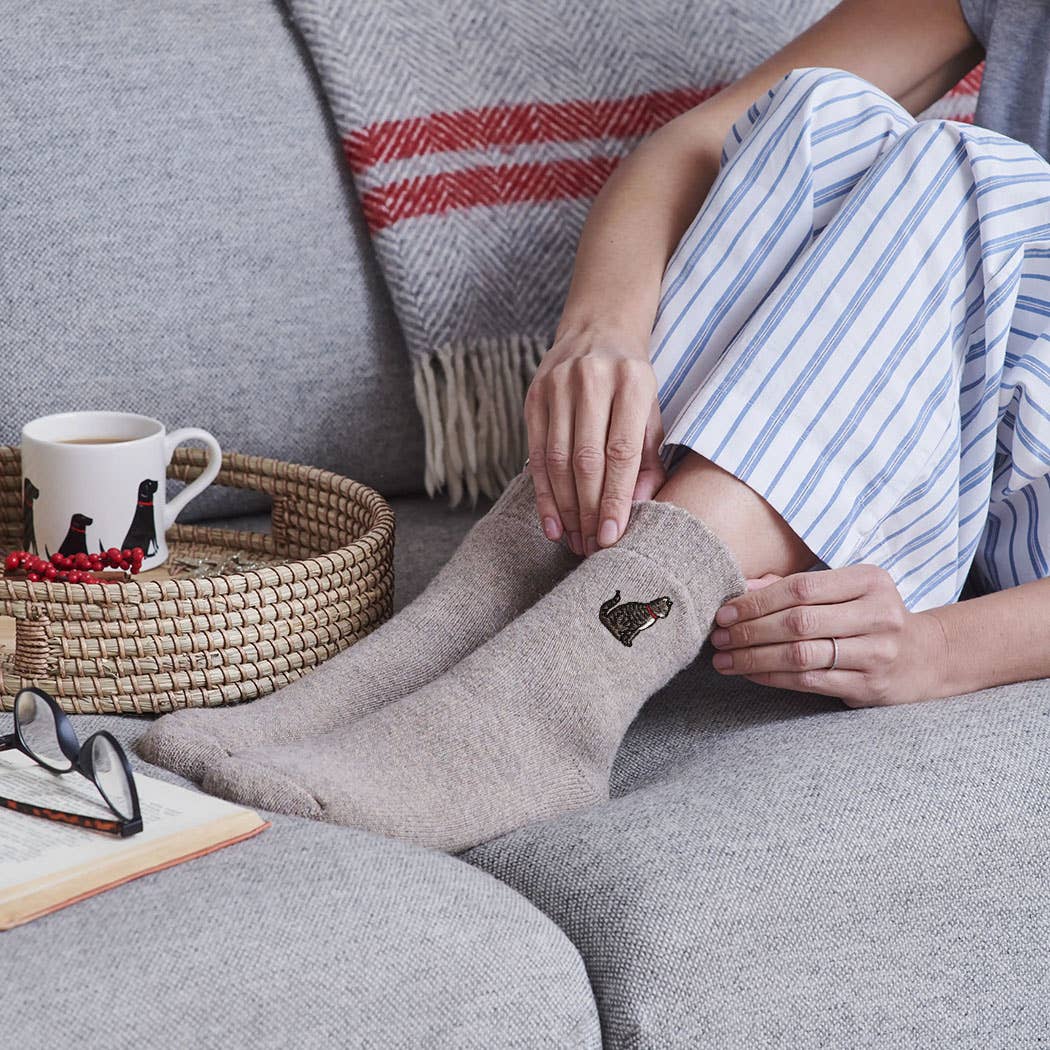 Tabby Cat Wool Socks